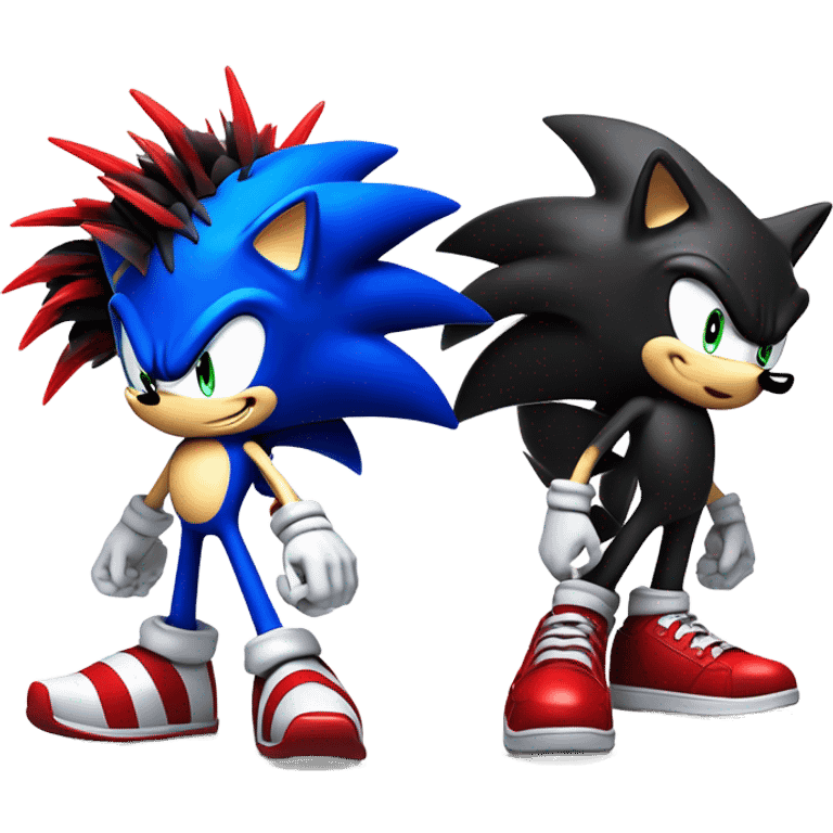 Sonic shadow the hedgehog emoji