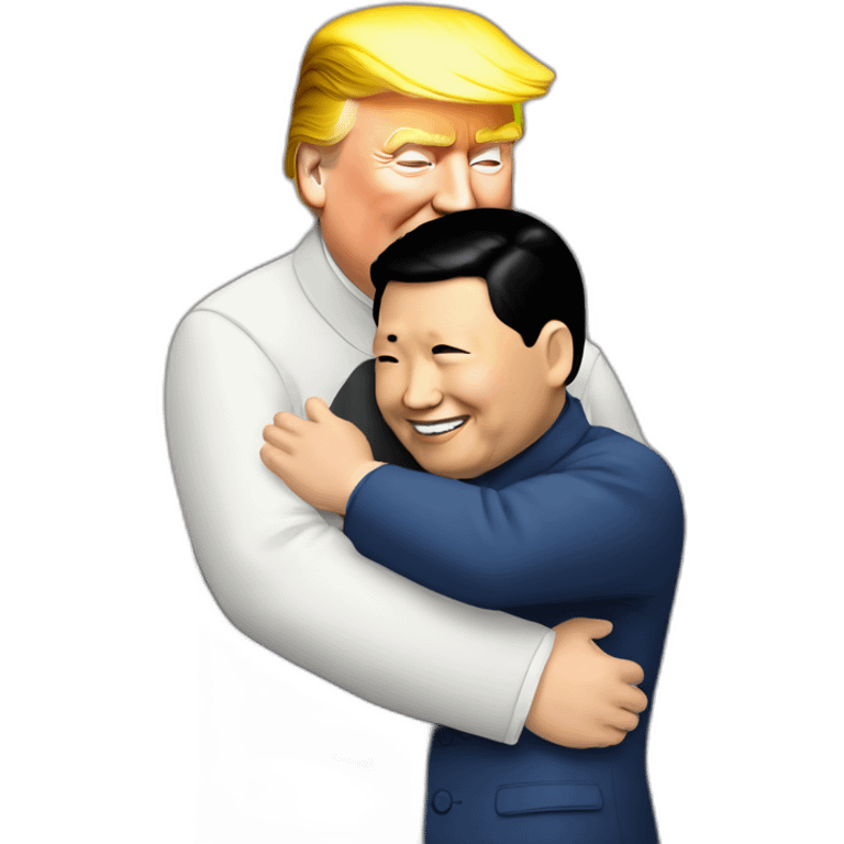 xijinping hugs trump emoji