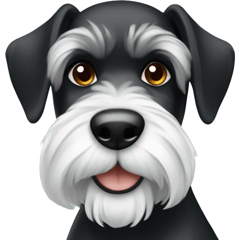 Two Black and White Schnauzers emoji