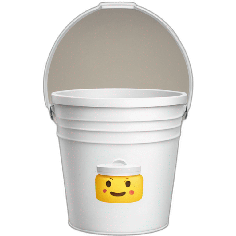 a bucket with mayonnaise emoji