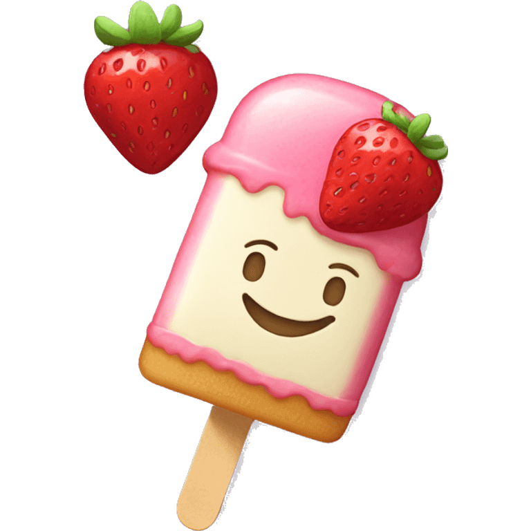 strawberry shortcake popsicle emoji