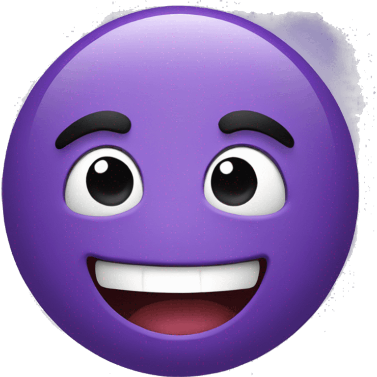 Smiley crazy purple emoji