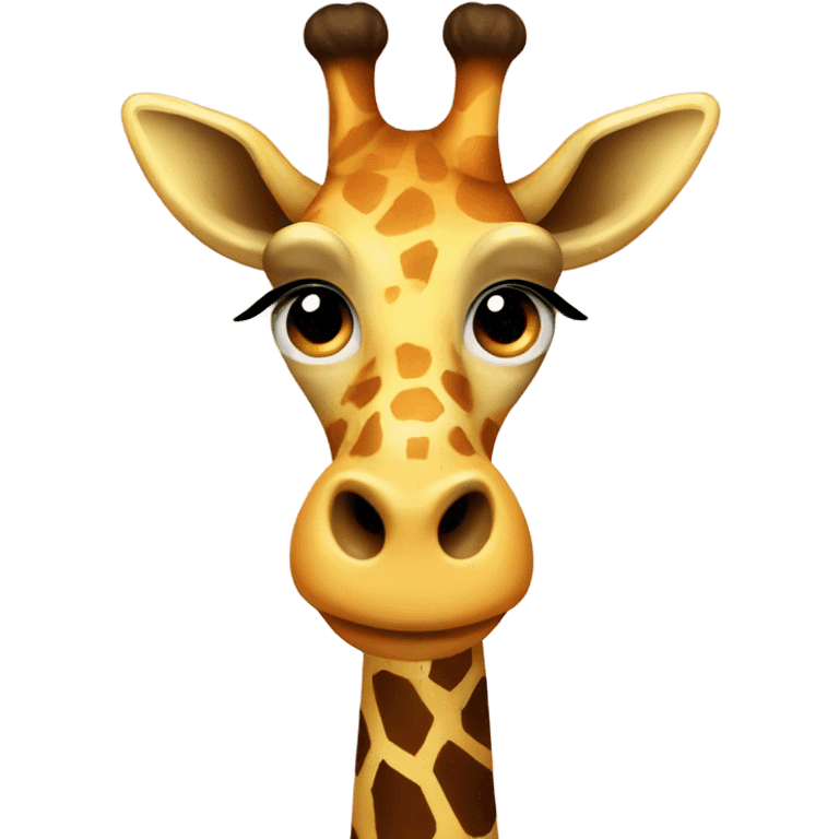 Retro giraffe emoji