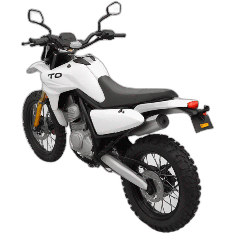 moto trail white emoji