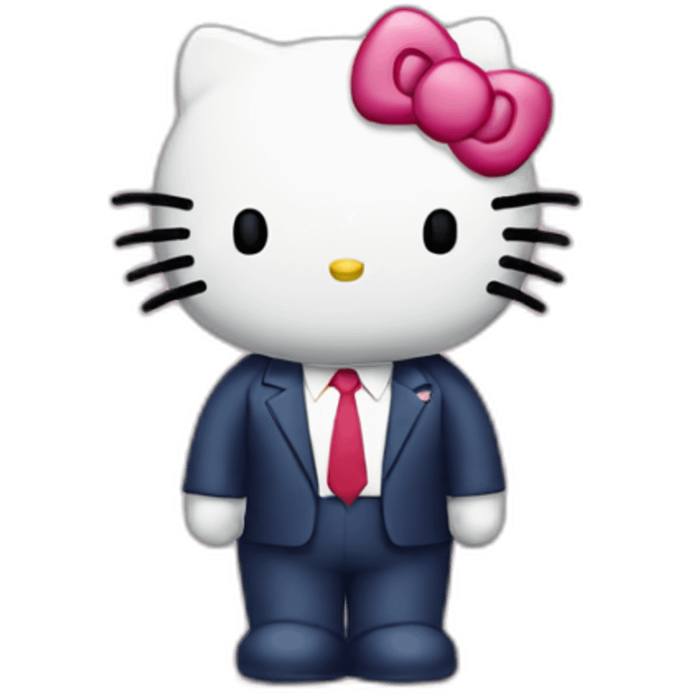 Trump is hello kitty emoji