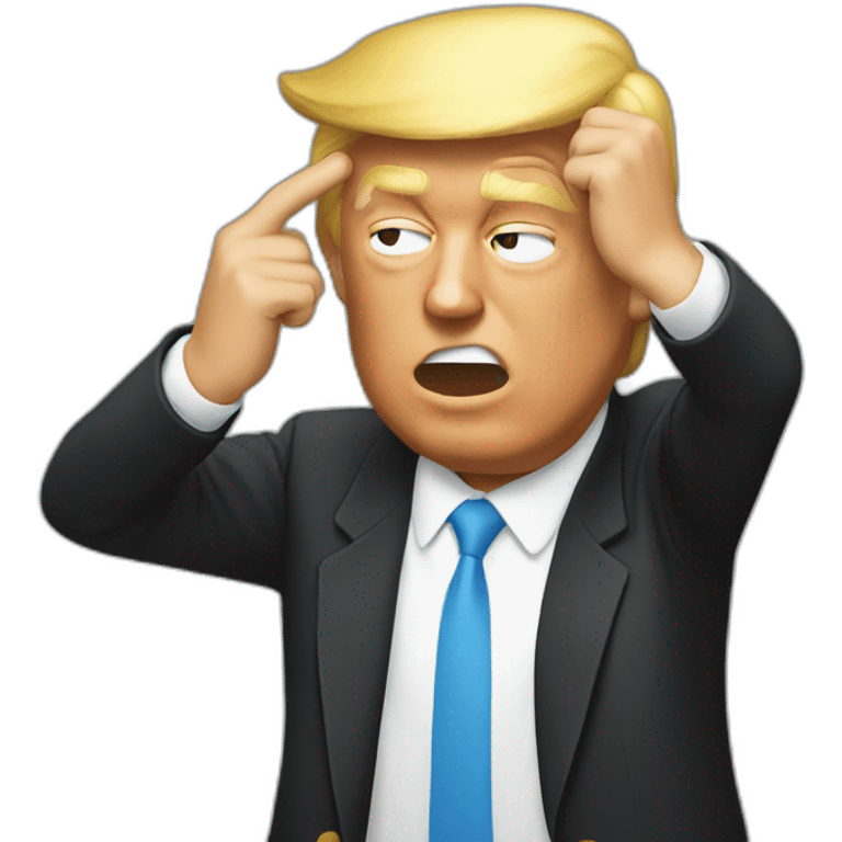 trump making a dab emoji