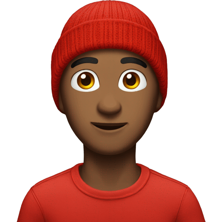 Red beanie hat emoji