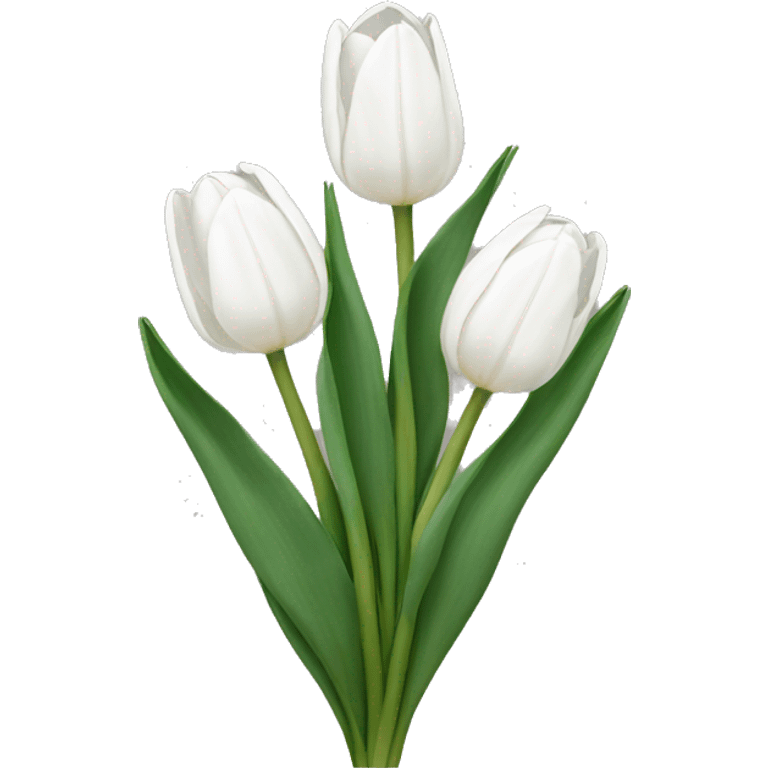 White tulips emoji