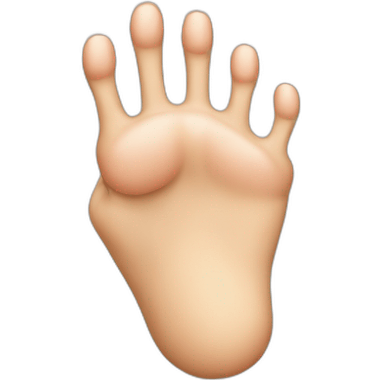 foot-hand emoji