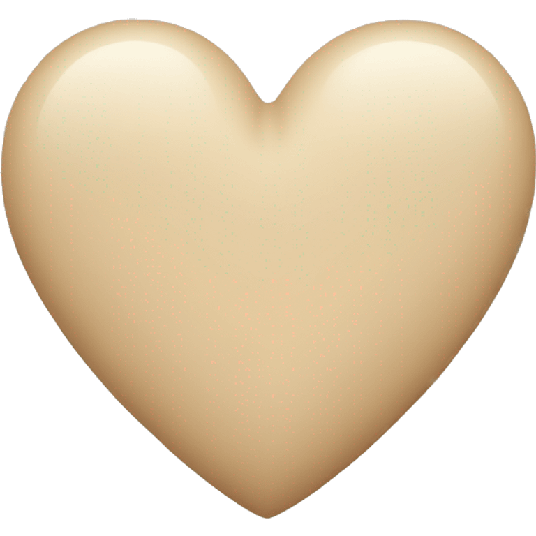 beige heart emoji