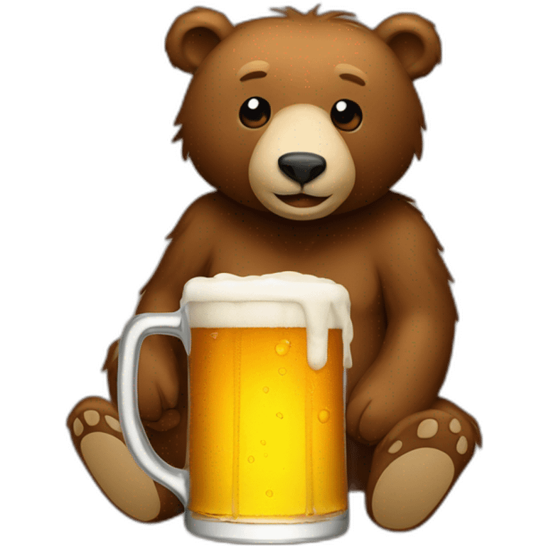 Bear’s beer  emoji