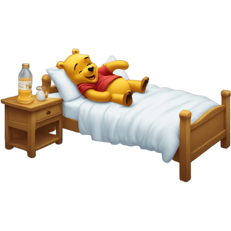 Winne the Pooh waking up emoji