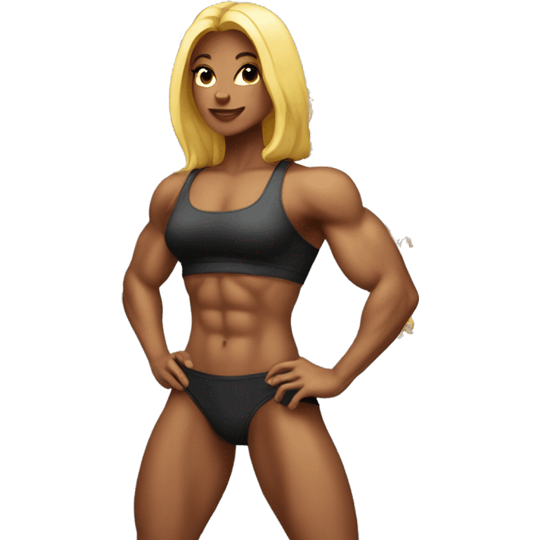 Girl bodybuilder emoji