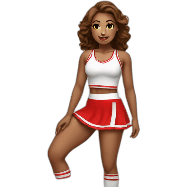 Full body curvy beauty cheerleader short skirt skirt emoji