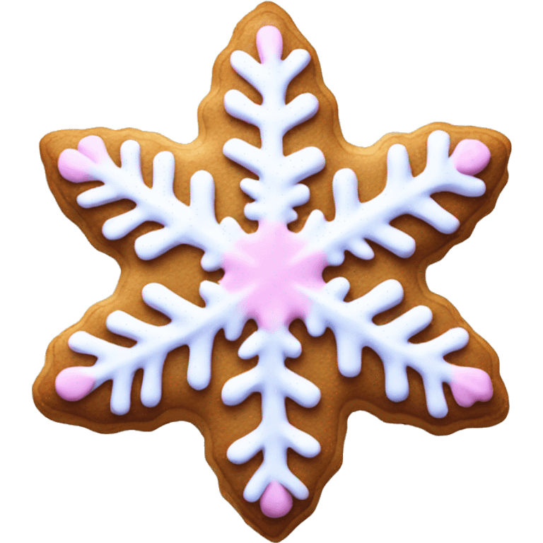 pink snowflake cookie  emoji