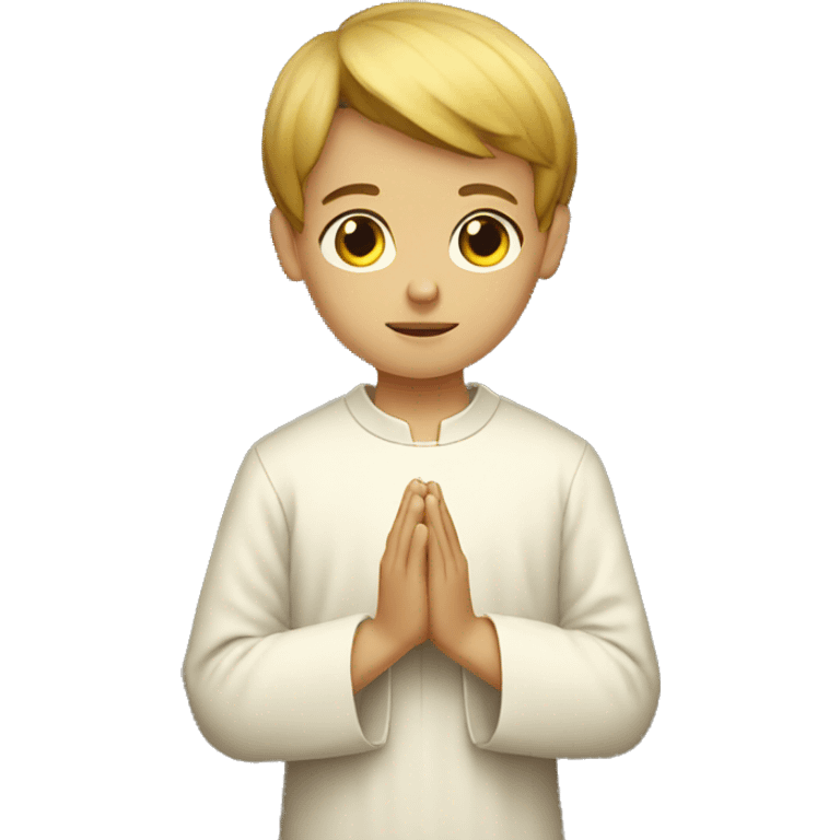 altar boy in prayer emoji