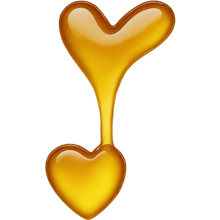 Heart made of honey emoji