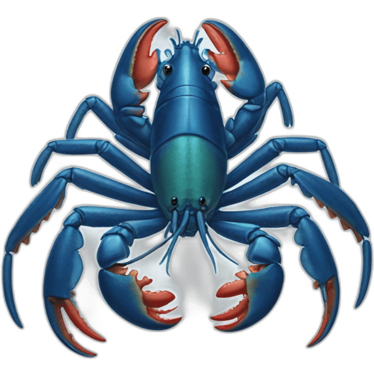 Blue French lobster emoji