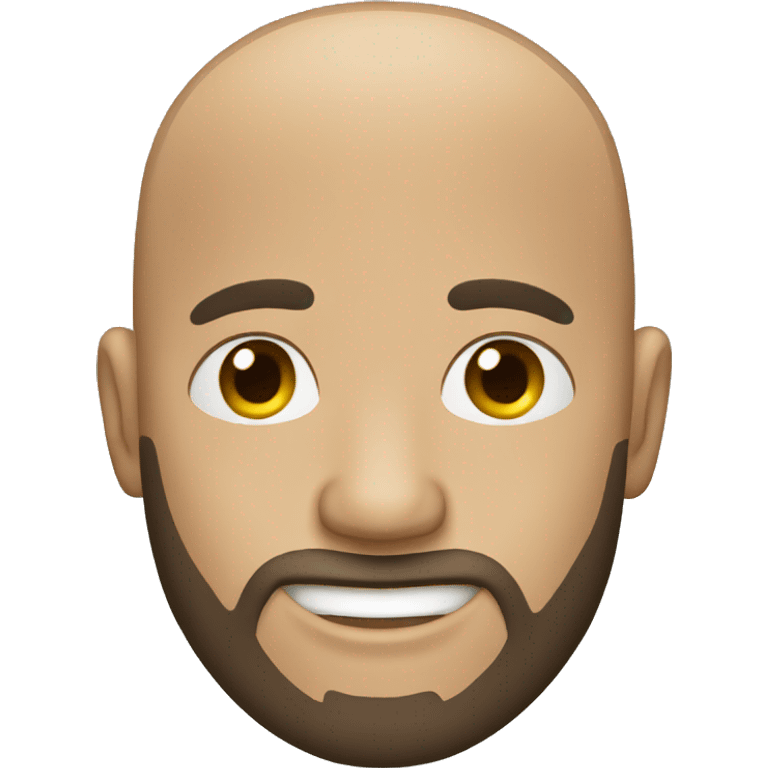 Bald guy with beard  emoji