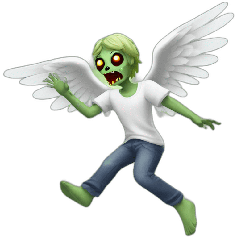 dancing zombie angel emoji