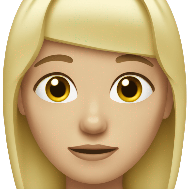 ill blonde girl emoji