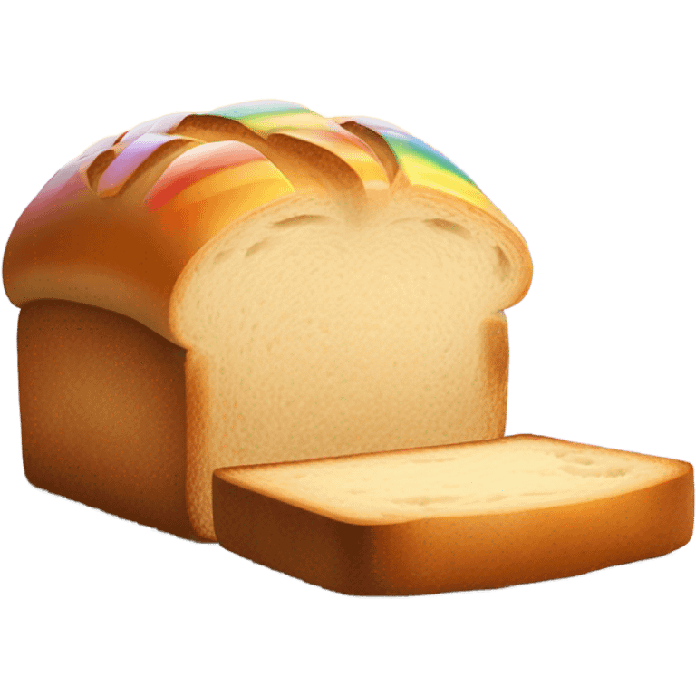 Rainbow and bread emoji