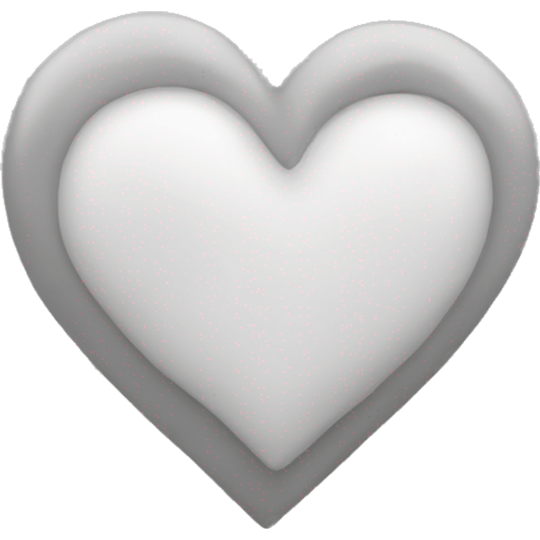 The white-gray heart emoji