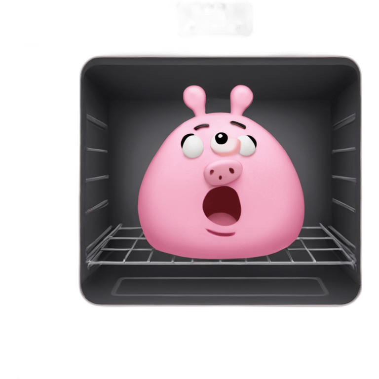 peppa pig stuck in oven emoji