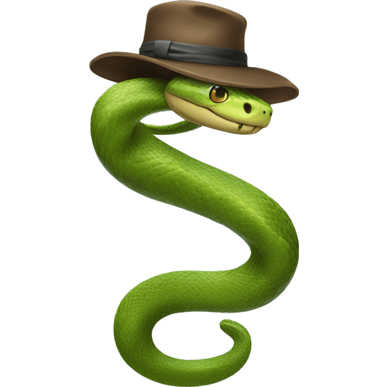 Snake in hat emoji