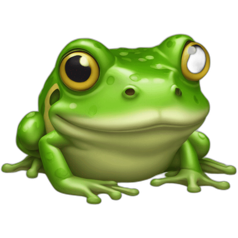 Bull frog emoji