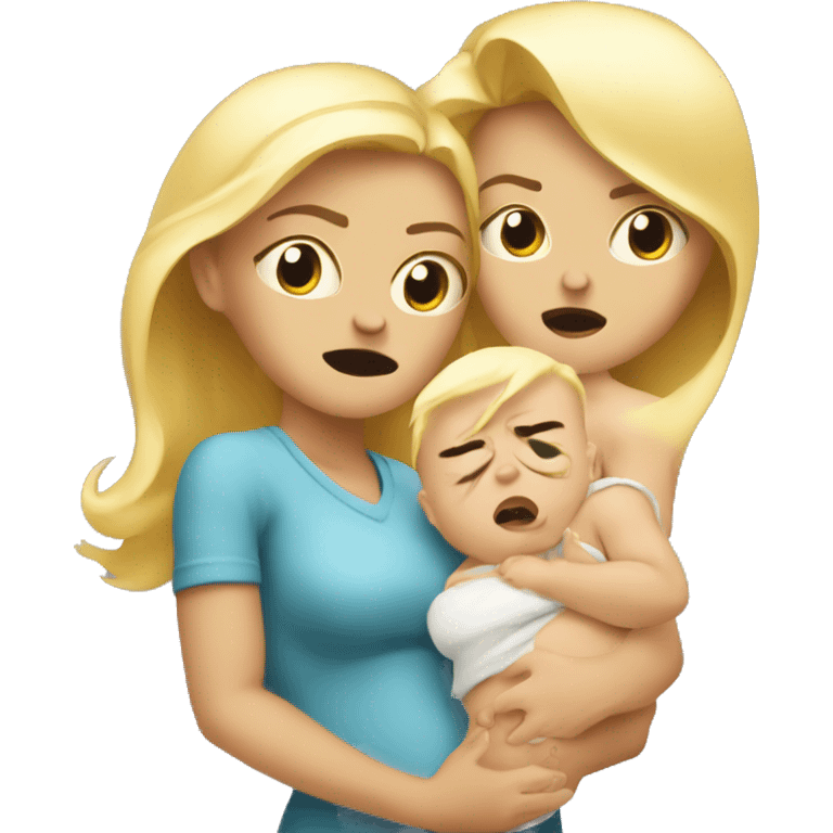 blondeMama with angry baby emoji