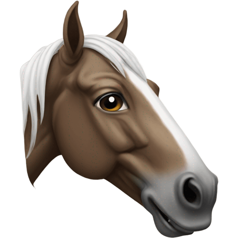 A horse smokin emoji