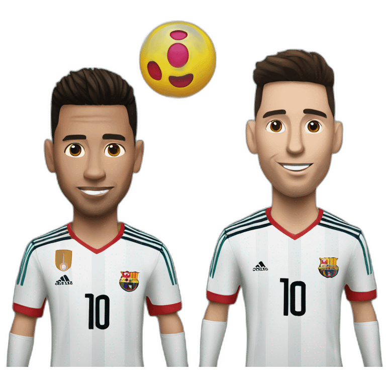 Ronaldo et Messi emoji