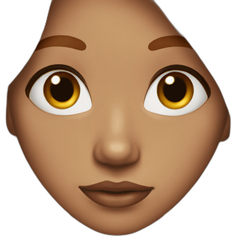 Female with brown eyes, red hair, nose piercing emoji