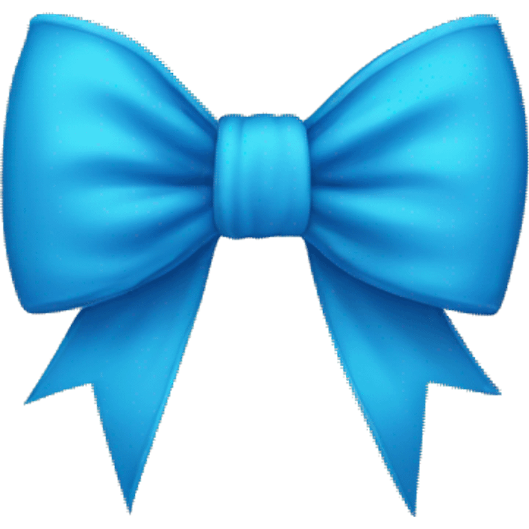 blue bow emoji