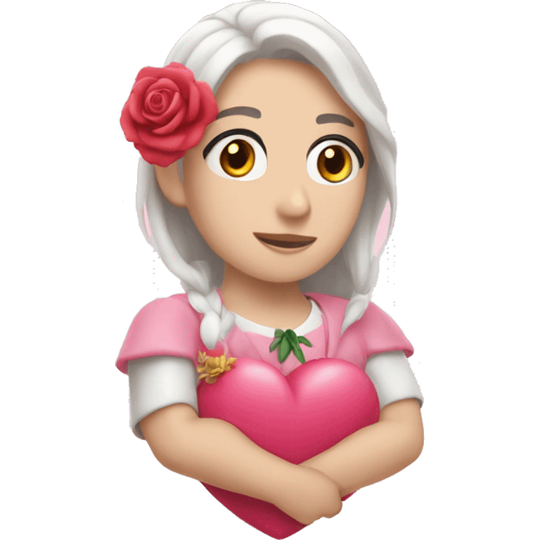 corazón rosa clarito  emoji