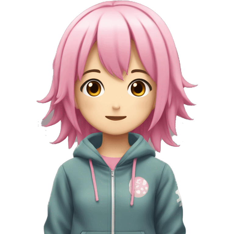 yurucamp-anime-girl-pink-hair-nadesiko- tracksuit emoji