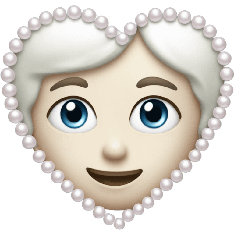 Pearl heart emoji