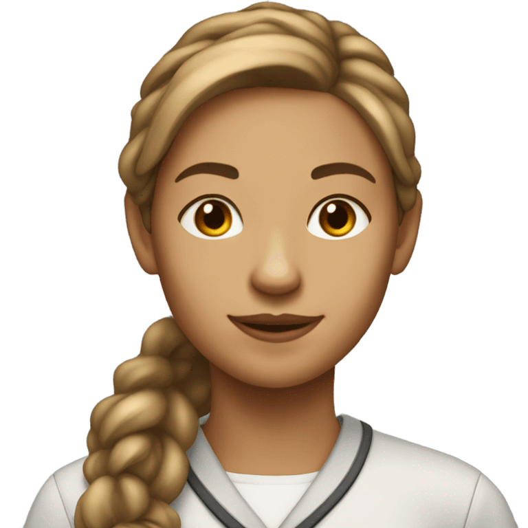 Computer science university, student woman, lighter skin   emoji