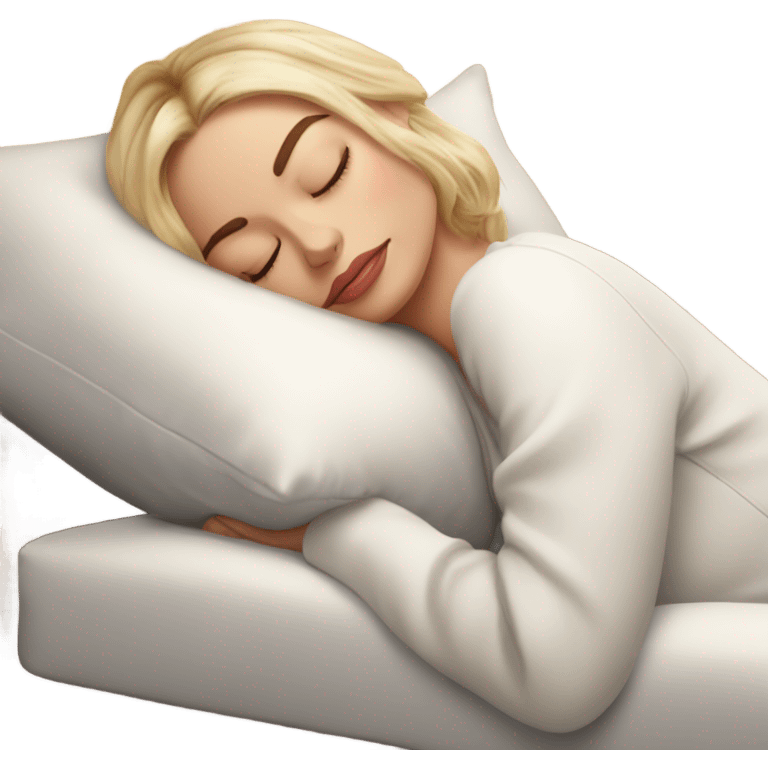 Margot Robbie sleeping pillow emoji