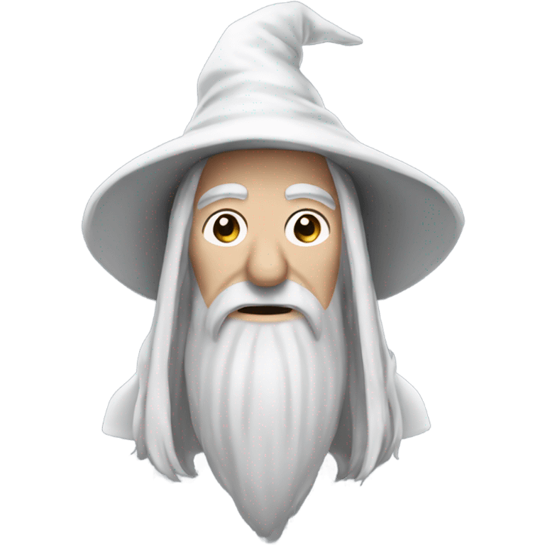 Gandalf the white saying merry Christmas emoji