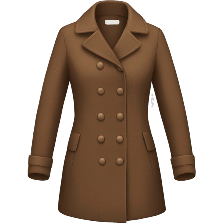 brown coat for women emoji