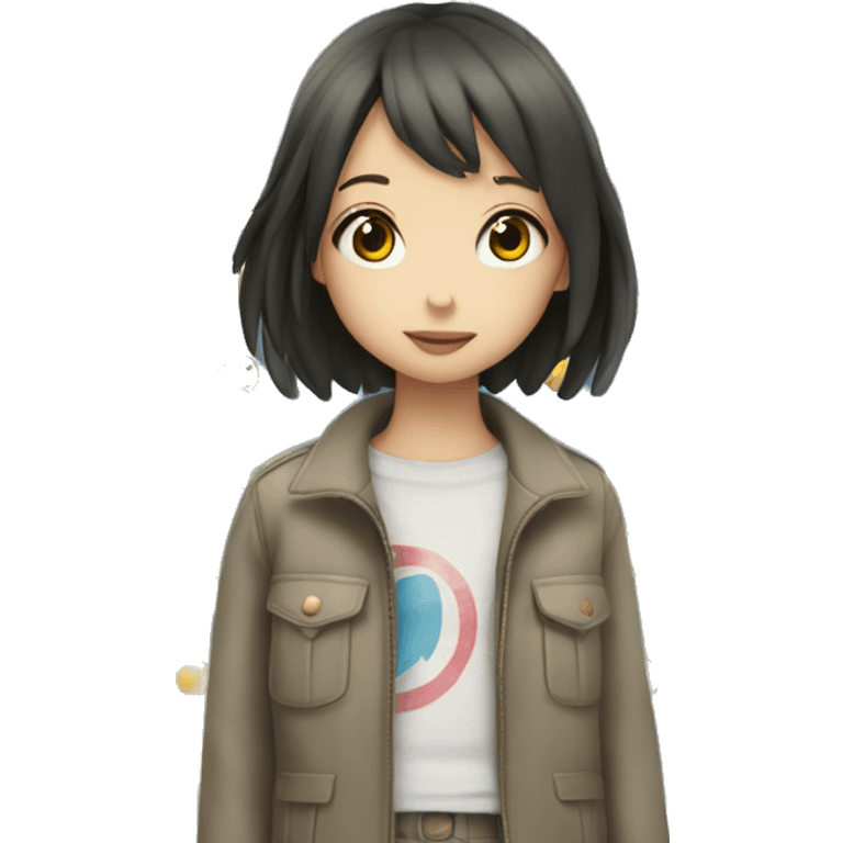 girl in shibuya sky japan emoji