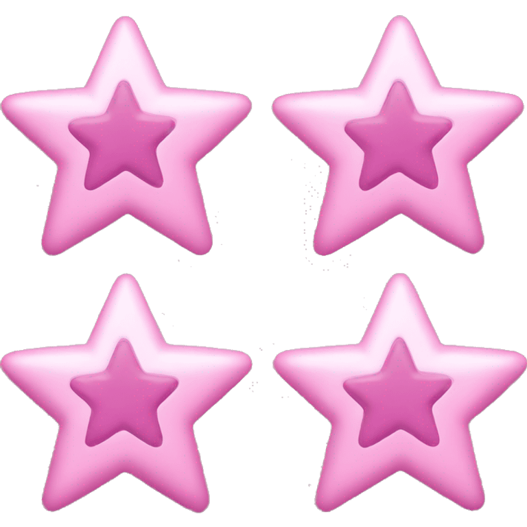 3 Pink stars emoji