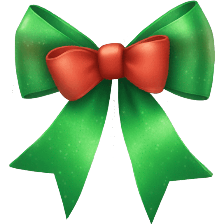 Christmas bow emoji