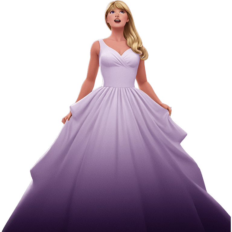 blonde girl in white dress emoji