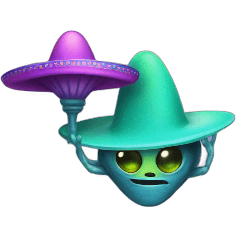 Alien with a sombrero emoji