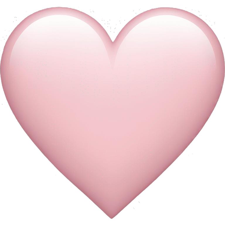 Light pink heart emoji