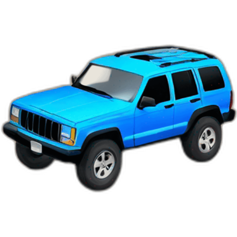 A blue jeep cherokee kj emoji