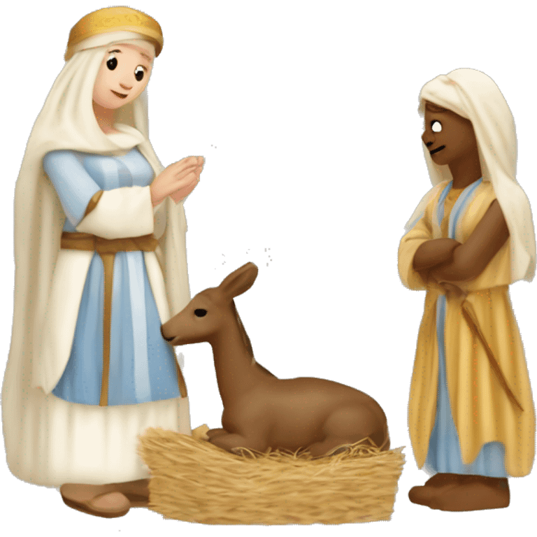 Coquette nativity scene ￼￼ emoji